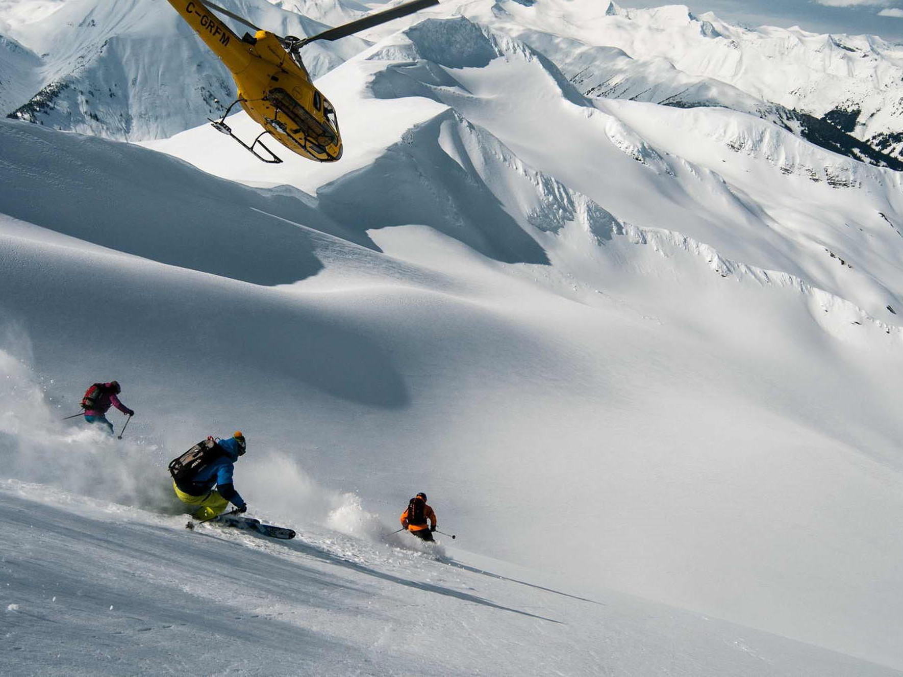 séjour de rêve héli-ski au Canada